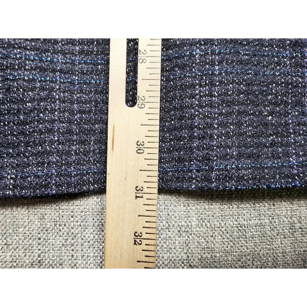 VINTAGE Christian Dior Sport Coat Mens 44 Blue Wool Tweed Plaid Blazer Jacket
